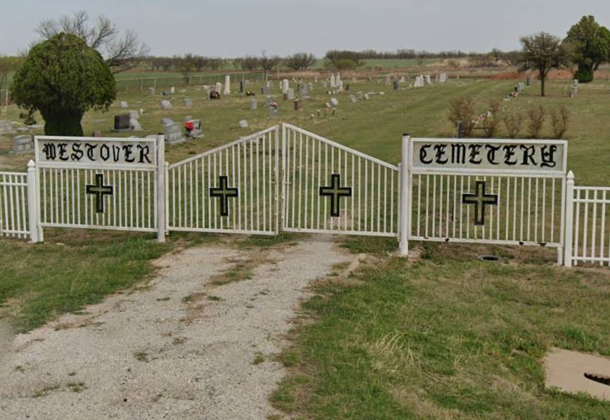 Westover Cemetery gate, Baylor County, TXGenWeb