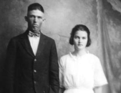 Walter Edgar Lehew and Miss Crawford, Callahan County, Texas