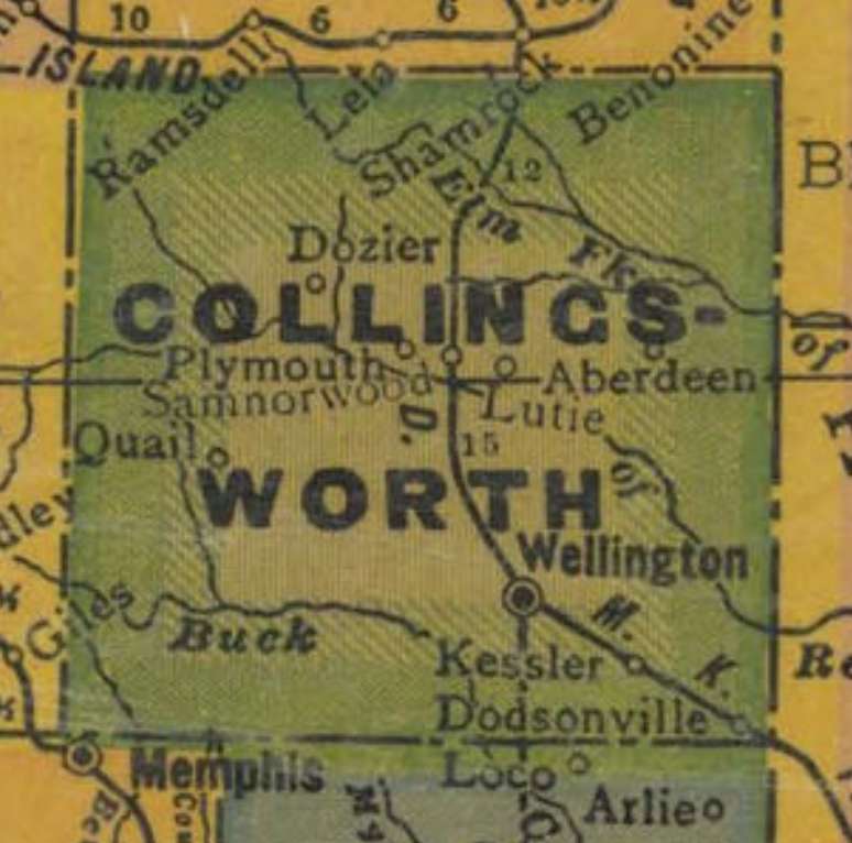 1940 Collingsworth County, Texas