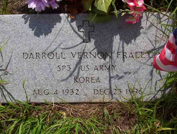 Tombstone of Darroll Vernon Fraley