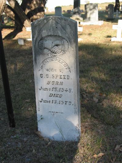 Tombstone of Susan Mary Rogers Speed