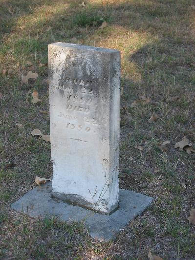 Tombstone of J. C. Speed