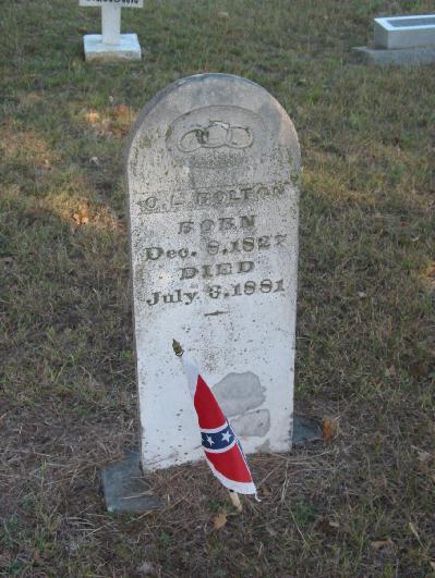 Tombstone of O. L. Bolton