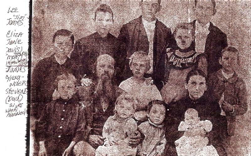 James Alexander and Eliza Jane Stevens and Family