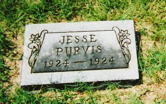 Tombstone of Jesse Eargle Purvis, Jr.