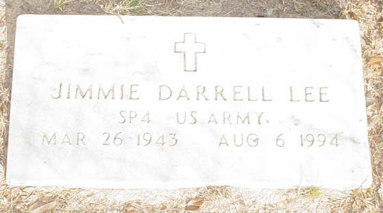 Marker of Jimmie Darrell Lee