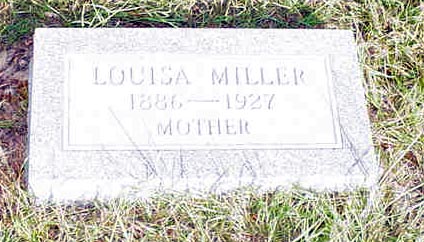 Tombstone of Louisa Miller