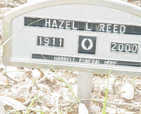 Tombstone of Hazel L. Reed