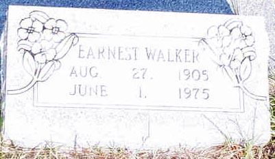 Tombstone of Earnest Walker
