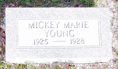 Tombstone of Mickey Marie Young