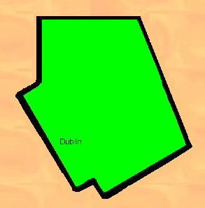 Map Showing Dublin