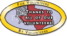 Thanks to the volunteers graphic