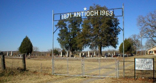 Entrance to Antioch Cemetery