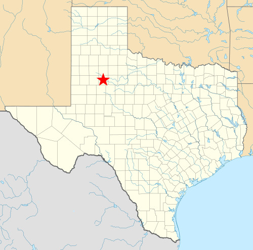 Location of Garza County TX