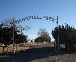 Memorial Park Cemetery gate