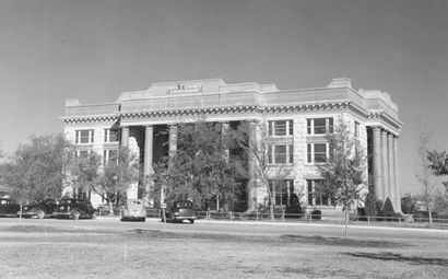 Pecos County Courthouse , Fort Stockton Texas old photo