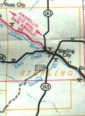 Sterling County Map
