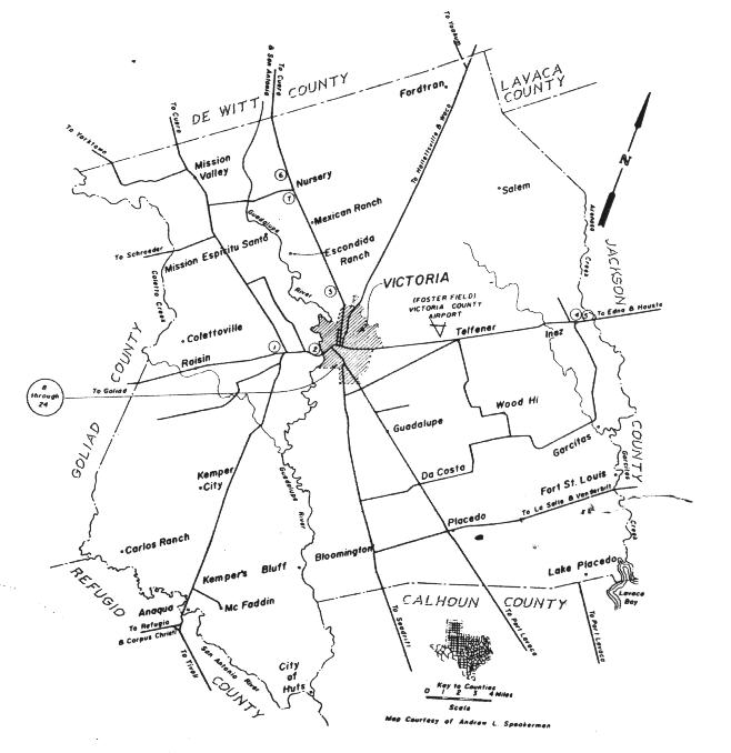 Maps Victoria County TXGenWeb