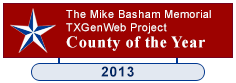 TXGenWeb County of the Year, 2013