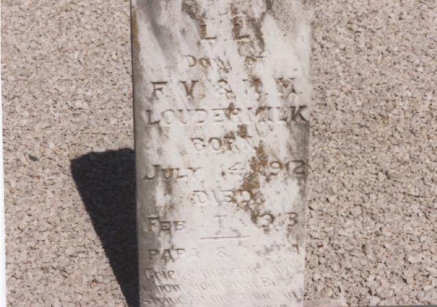 Tombstone of L. L. Loudermilk