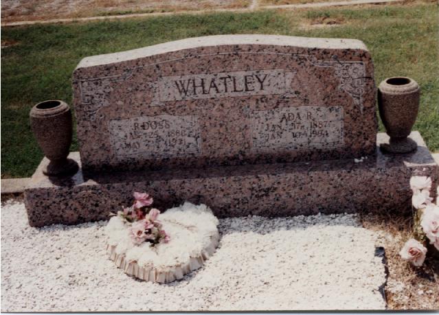 Tombstone of R. Doss and Ada R. Whatley