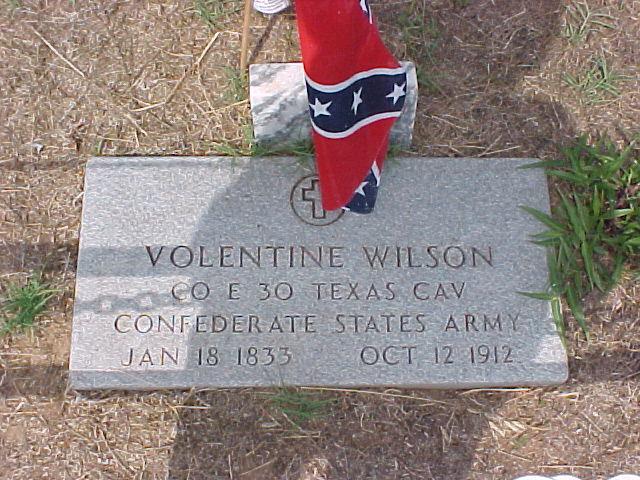 Marker of Volentine Wilson