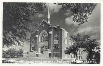 MarshallETBaptCollegeChapel1940s