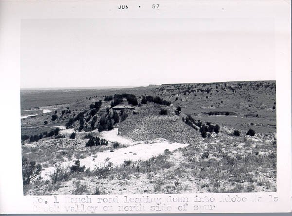 Adobe Walls in 1957, Hutchinson County, Texas