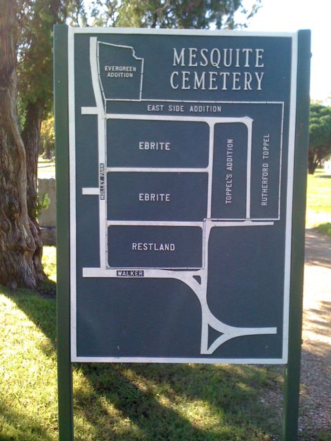 Cemetery Sign