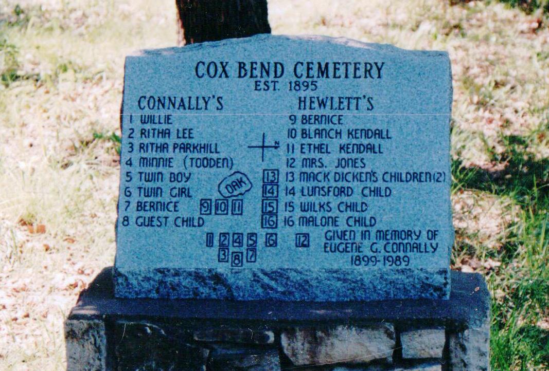 TXGenWeb - Somervell County - Cox Bend Cemetery