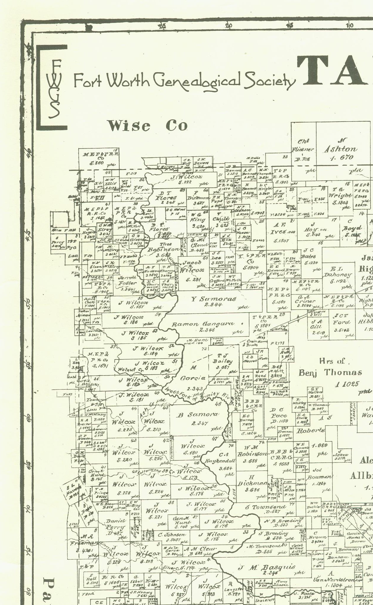 tarrant-county-txgenweb-1885-land-map-nw-section